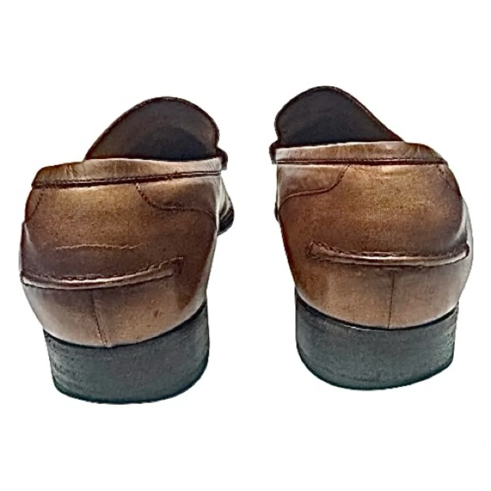 GUCCI Tan Leather Horsebit Loafers Men’s Size IT 8.5 / EU 42.5 / US 8.5